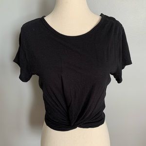 Express Black Crop Top